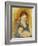 Girl with Dog-Pierre-Auguste Renoir-Framed Giclee Print