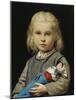 Girl with Doll-Albert Anker-Mounted Giclee Print