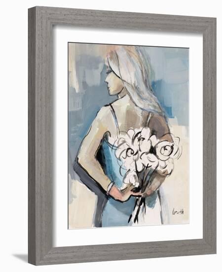 Girl with Flowers-Lanie Loreth-Framed Art Print