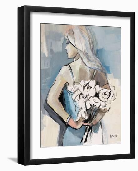 Girl with Flowers-Lanie Loreth-Framed Art Print