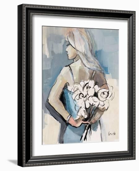 Girl with Flowers-Lanie Loreth-Framed Art Print