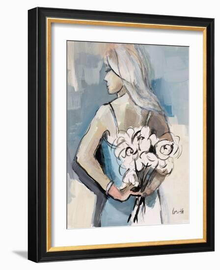 Girl with Flowers-Lanie Loreth-Framed Art Print