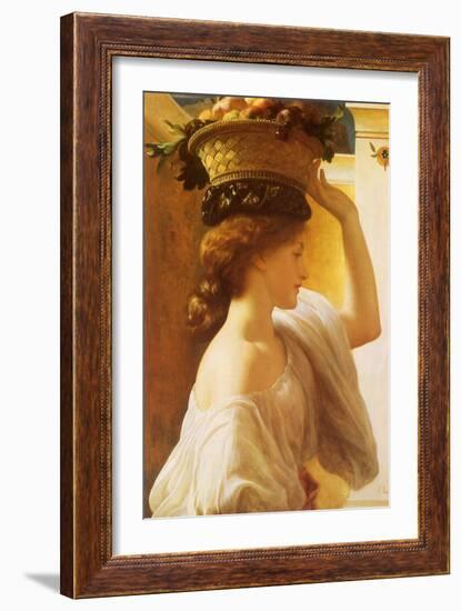 Girl with Fruit Basket, 1863-Frederick Leighton-Framed Giclee Print