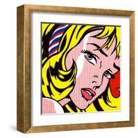 Girl with Hair Ribbon, c.1965-Roy Lichtenstein-Framed Art Print