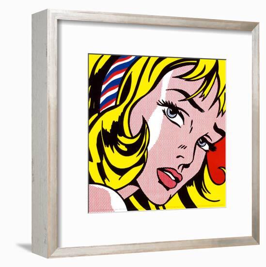 Girl with Hair Ribbon, c.1965-Roy Lichtenstein-Framed Art Print