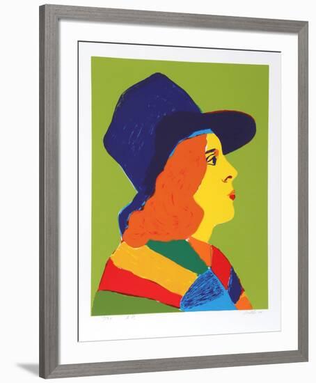 Girl with Hat I-John Grillo-Framed Limited Edition