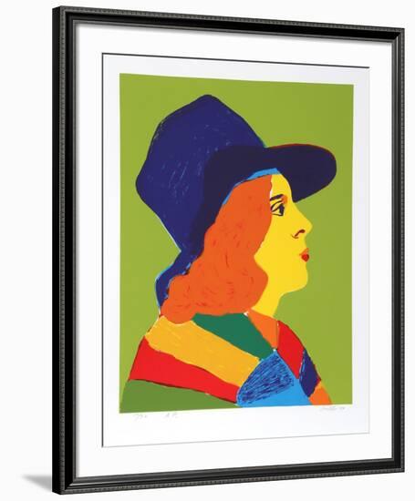 Girl with Hat I-John Grillo-Framed Limited Edition