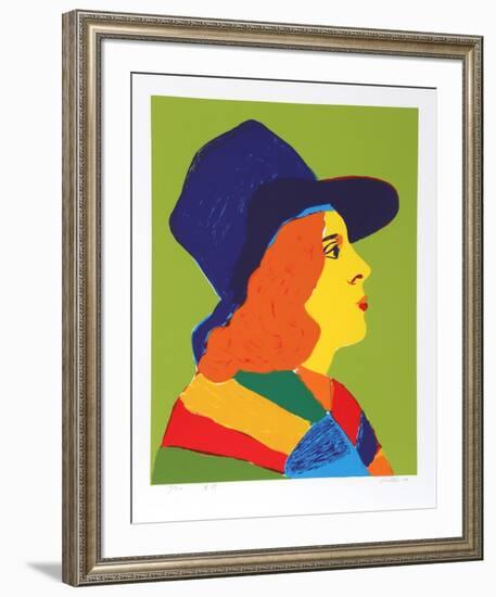 Girl with Hat I-John Grillo-Framed Limited Edition