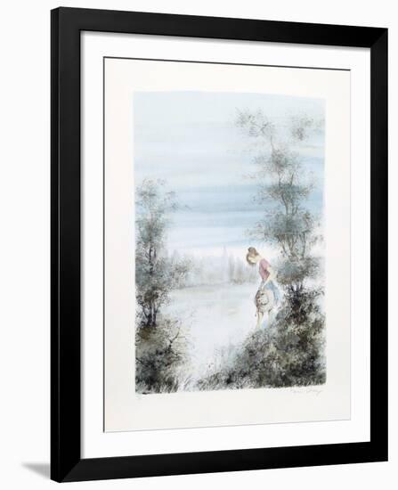 Girl with Hat-Bernard Charoy-Framed Collectable Print