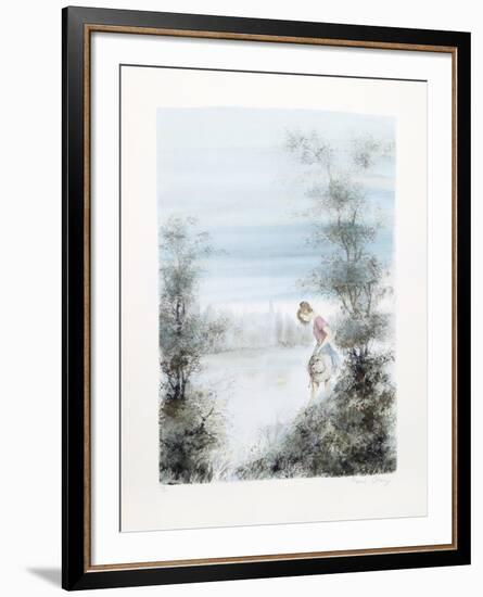 Girl with Hat-Bernard Charoy-Framed Collectable Print