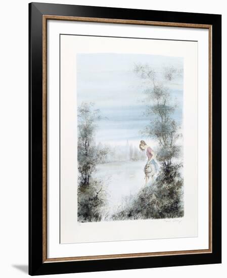 Girl with Hat-Bernard Charoy-Framed Collectable Print