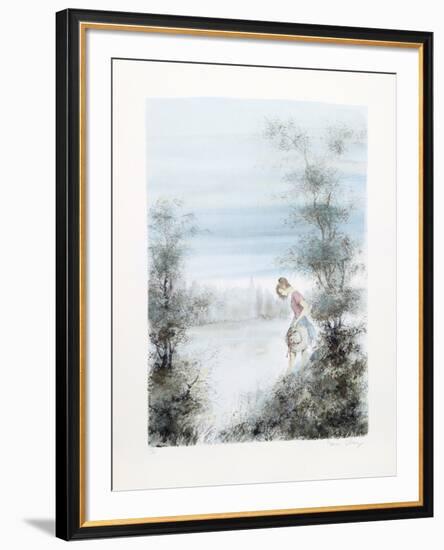 Girl with Hat-Bernard Charoy-Framed Collectable Print