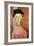 Girl with Hat-Amedeo Modigliani-Framed Art Print