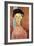 Girl with Hat-Amedeo Modigliani-Framed Art Print