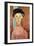 Girl with Hat-Amedeo Modigliani-Framed Art Print