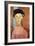 Girl with Hat-Amedeo Modigliani-Framed Art Print