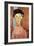 Girl with Hat-Amedeo Modigliani-Framed Art Print