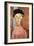 Girl with Hat-Amedeo Modigliani-Framed Art Print