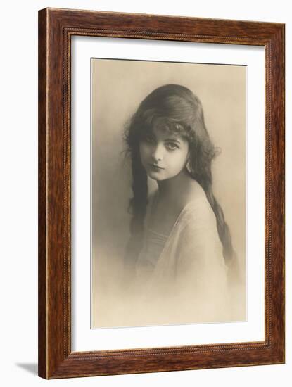 Girl with Long Hair-null-Framed Art Print