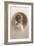 Girl with Marcelled Hair in Cameo-null-Framed Art Print