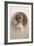 Girl with Marcelled Hair in Cameo-null-Framed Art Print