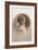 Girl with Marcelled Hair in Cameo-null-Framed Art Print