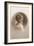 Girl with Marcelled Hair in Cameo-null-Framed Art Print