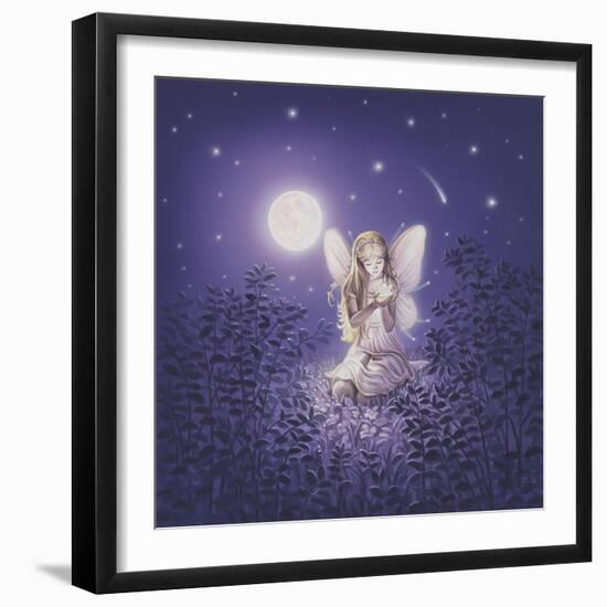 Girl With Night Flower-Kirk Reinert-Framed Giclee Print