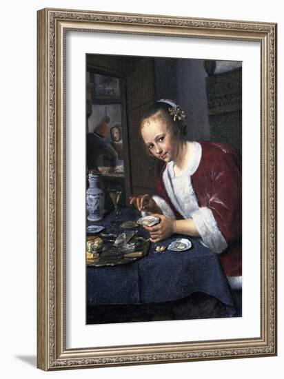 Girl with Oysters-Jan Havicksz Steen-Framed Giclee Print