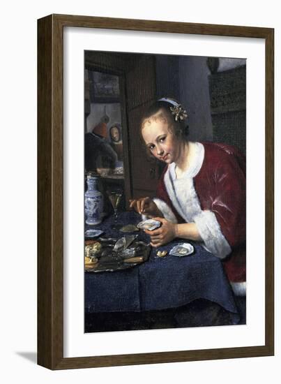 Girl with Oysters-Jan Havicksz Steen-Framed Giclee Print