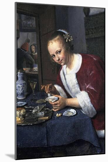 Girl with Oysters-Jan Havicksz Steen-Mounted Giclee Print