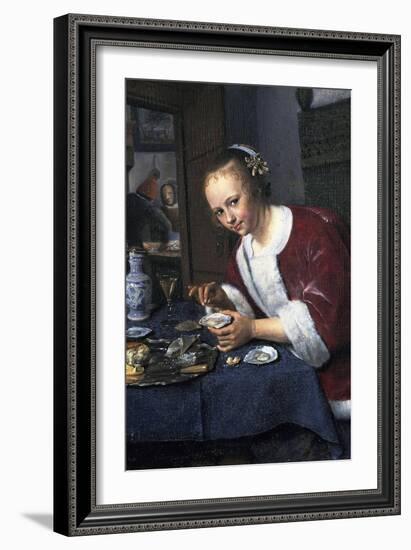 Girl with Oysters-Jan Havicksz Steen-Framed Giclee Print