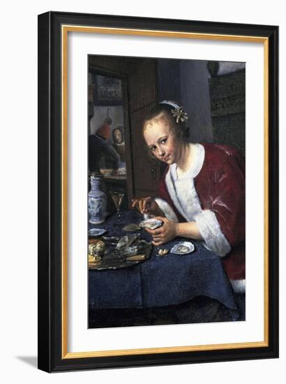 Girl with Oysters-Jan Havicksz Steen-Framed Giclee Print