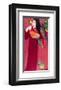 Girl with Parrots-Walasse Ting-Framed Art Print
