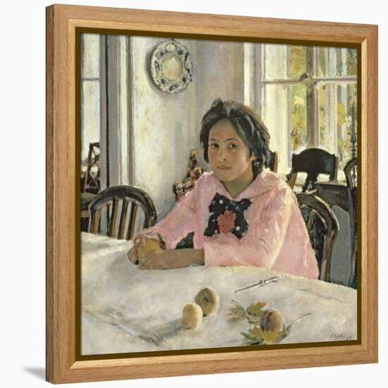 Girl with Peaches, 1887-Valentin Aleksandrovich Serov-Framed Premier Image Canvas