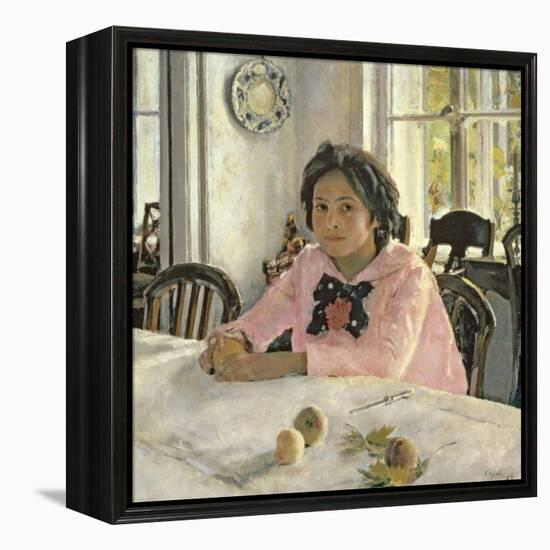 Girl with Peaches, 1887-Valentin Aleksandrovich Serov-Framed Premier Image Canvas