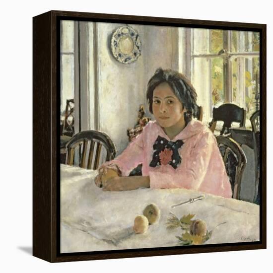 Girl with Peaches, 1887-Valentin Aleksandrovich Serov-Framed Premier Image Canvas