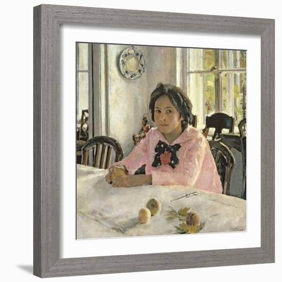 Girl with Peaches, 1887-Valentin Aleksandrovich Serov-Framed Giclee Print