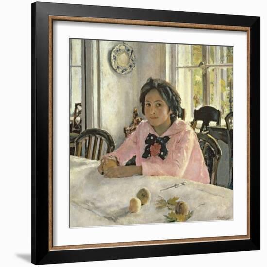 Girl with Peaches, 1887-Valentin Aleksandrovich Serov-Framed Giclee Print