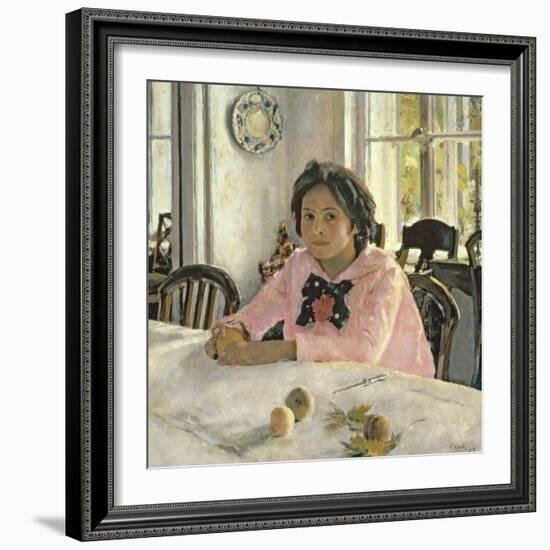 Girl with Peaches, 1887-Valentin Aleksandrovich Serov-Framed Giclee Print