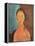 Girl with Pigtails, 1918-Amedeo Modigliani-Framed Premier Image Canvas
