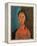 Girl with Pigtails, circa 1918-Amedeo Modigliani-Framed Premier Image Canvas
