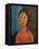 Girl with Pigtails, circa 1918-Amedeo Modigliani-Framed Premier Image Canvas