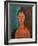 Girl with Pigtails, circa 1918-Amedeo Modigliani-Framed Giclee Print