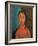 Girl with Pigtails, circa 1918-Amedeo Modigliani-Framed Giclee Print