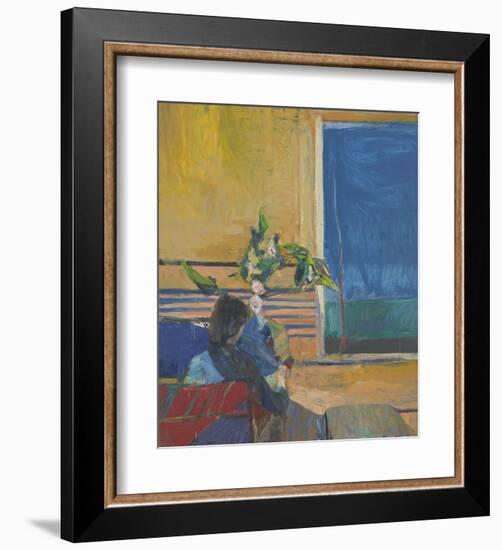 Girl with Plant, 1960-Richard Diebenkorn-Framed Art Print