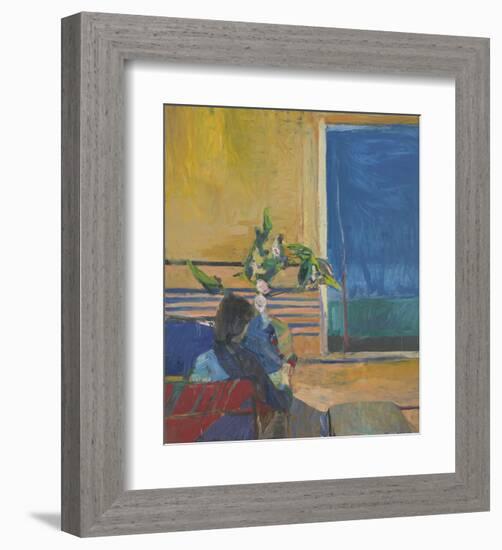 Girl with Plant, 1960-Richard Diebenkorn-Framed Art Print