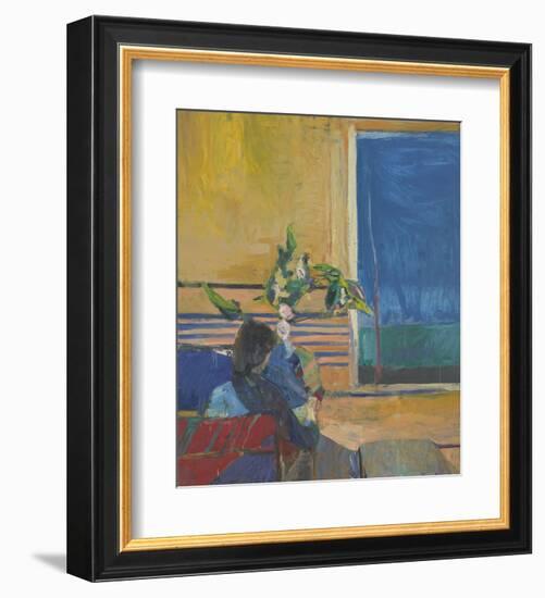 Girl with Plant, 1960-Richard Diebenkorn-Framed Art Print