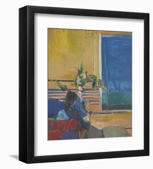 Girl with Plant, 1960-Richard Diebenkorn-Framed Art Print