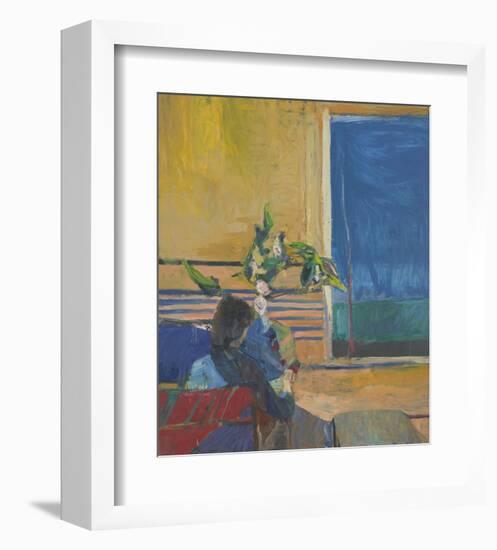 Girl with Plant, 1960-Richard Diebenkorn-Framed Art Print